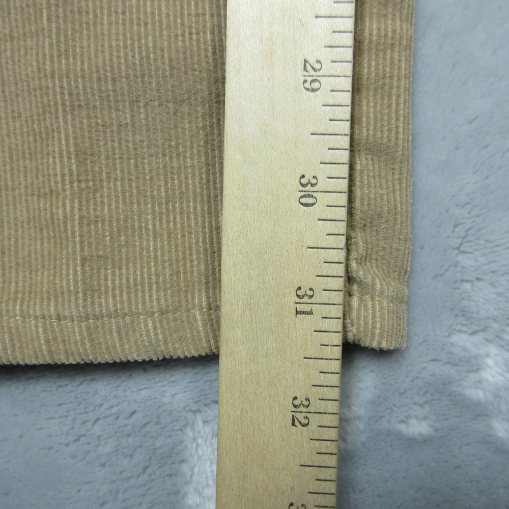 Vintage Levi's Corduroy Pants Womens 12 Khaki Straight Leg 941 Made USA 90s - Picture 6 of 16